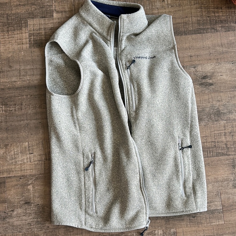 Vineyard Vines sweater fleece vest size large
